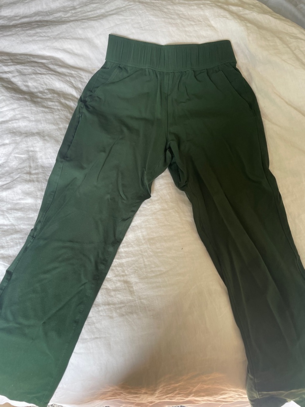 Women's Dark Green Skinny Pull-On Pants
